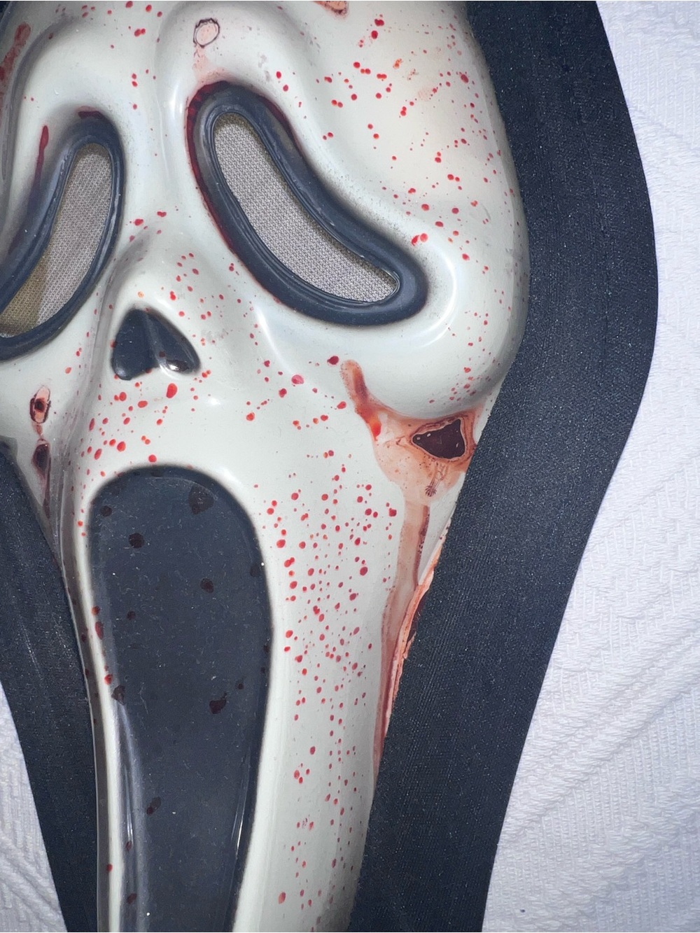 Kids Blood-Splattered Ghost Mask Costume - Picture 5 of 16